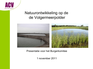 Presentatie Piet Jan Westendorp 1 Nov 2011 aan