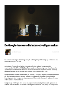 De Google-hackers die internet veiliger maken | Bright Ideas