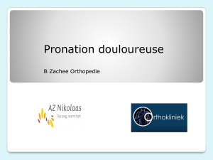 Pronation douloureuse B Zachee Orthopedie What`s in a name