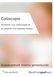 Coloscopie Medicijngebruik bij patienten met diabetes mellitus
