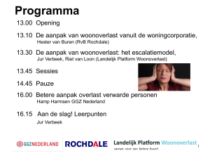 PowerPoint-presentatie - Landelijk Platform Woonoverlast
