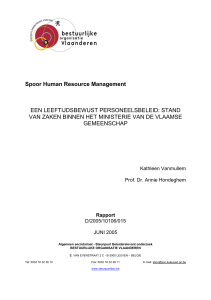 Spoor Human Resource Management EEN LEEFTIJDSBEWUST