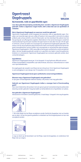 hoe oogdruppels inbrengen