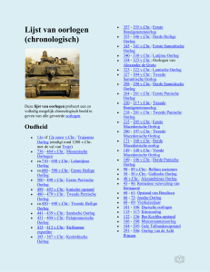 Lijst van oorlogen (chronologisch)
