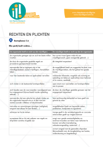 rechten en plichten - Vlaams Steunpunt Vrijwilligerswerk