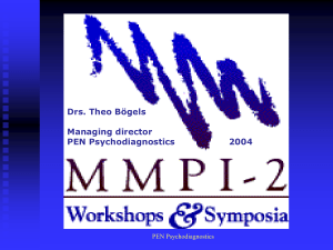 MMPI-2 - PEN Psychodiagnostics