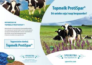 Topmelk ProtiSpar - Speerstra Feed Ingredients bv