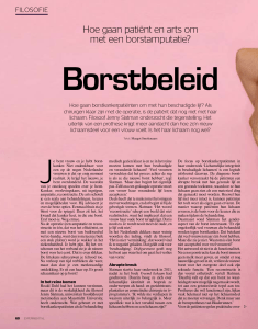 Experiment NL 2016 | Borstbeleid