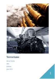 Deelvraag: Hoe wordt terrorisme bestreden? Blz. 10