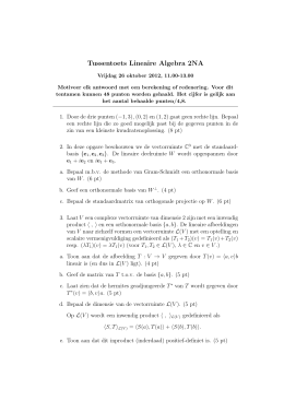 Lineaire algebra - Vrije Universiteit Brussel