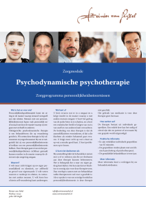 Psychodynamische psychotherapie