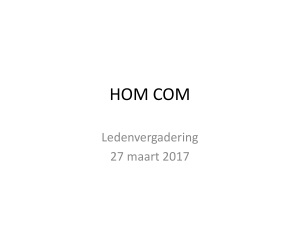 HOM COM - Welkom op de website van Homcom.be