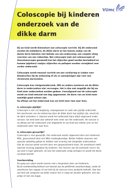 dieet bij coloscopie