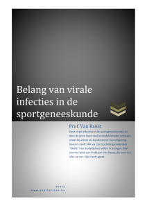 Belang van virale infecties in de sportgeneeskunde