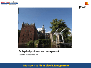 Masterclass Financieel Management Masterclass