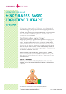 Mindfulness-Based Cognitieve therapie