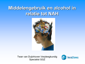 Middelengebruik en alcohol in relatie tot NAH