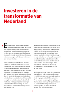 Investeren in de transformatie van Nederland