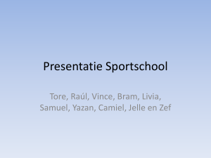Presentatie Sportschool