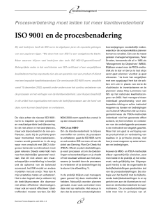 ISO 9001 en de procesbenadering