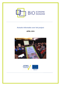 Actuele informatie over het project - Bio-economie in de non