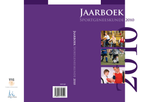 Sportgeneeskunde 2010 - Sportgeneeskunde Nederland