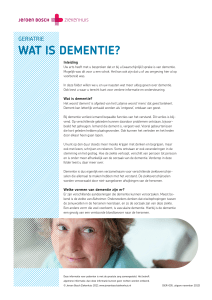 Wat is dementie? - Jeroen Bosch Ziekenhuis