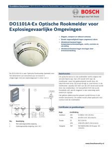DO1101A‑Ex Optische Rookmelder voor Explosiegevaarlijke
