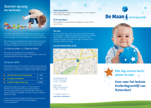 Folder KDV de Maan Rotterdam