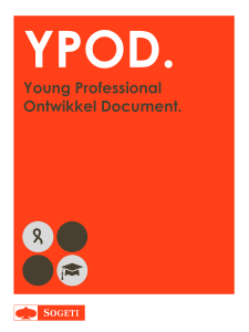 YPOD. Young Professional Ontwikkel Document. Mijn ambitie.