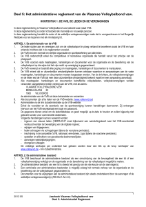Deel 5: Het administratieve reglement van de Vlaamse