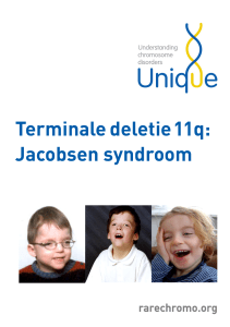 Terminaledeletie11q: Jacobsen syndroom
