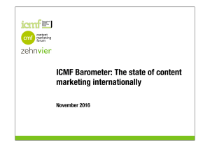 ICMF Barometer: The state of content marketing internationally