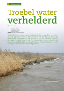 Troebel water verhelderd - Sportvisserij Nederland