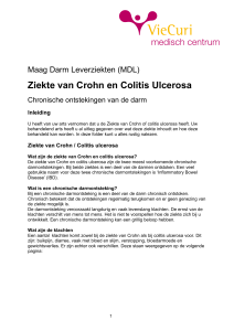 Ziekte van Crohn en Colitis Ulcerosa - Chronische