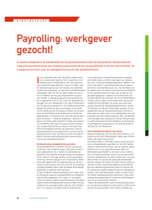 Payrolling: werkgever gezocht!