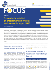 Economische activiteit en arbeidsmarkt in Brussel: Welke evolutie