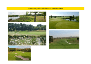 Duurzaam golfbaanbeheer en speelkwaliteit