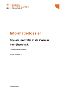 Informatiedossier Sociale innovatie in de Vlaamse