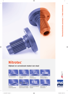 Nitrotec® Slijtvast en corrosievast maken van staal