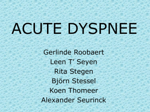 acute dyspnee - Koen Thomeer