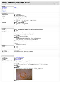 Infectieziekten schimmel en parasiet