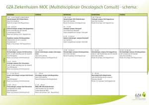 MOC schema - GZA Ziekenhuizen