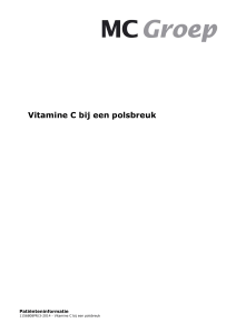 Vitamine C bij een polsbreuk