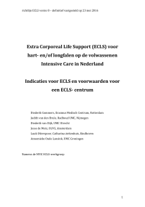 ECLS richtlijn april 2016 - Nederlandse Vereniging voor