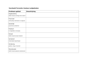 Voorbeeld Formulier Analyse Leefgebieden