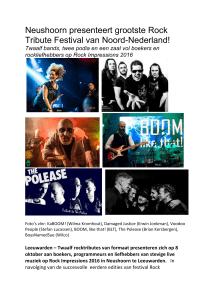 Neushoorn presenteert grootste Rock Tribute Festival van Noord