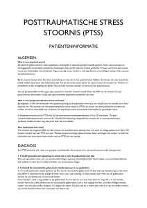 posttraumatische stress stoornis (ptss)