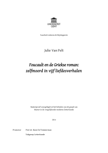 Foucault en de Griekse roman: zelfmoord in vijf liefdesverhalen