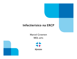 Infectierisico na ERCP